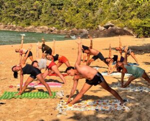 yoga na praia